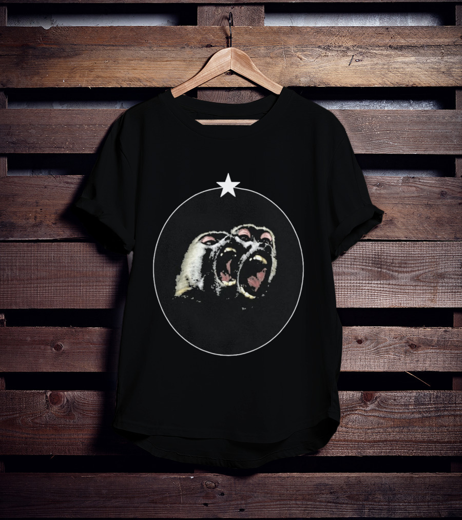 Vernon SEVENTEEN Givenchy Monkey Graphic With Star T-Shirt