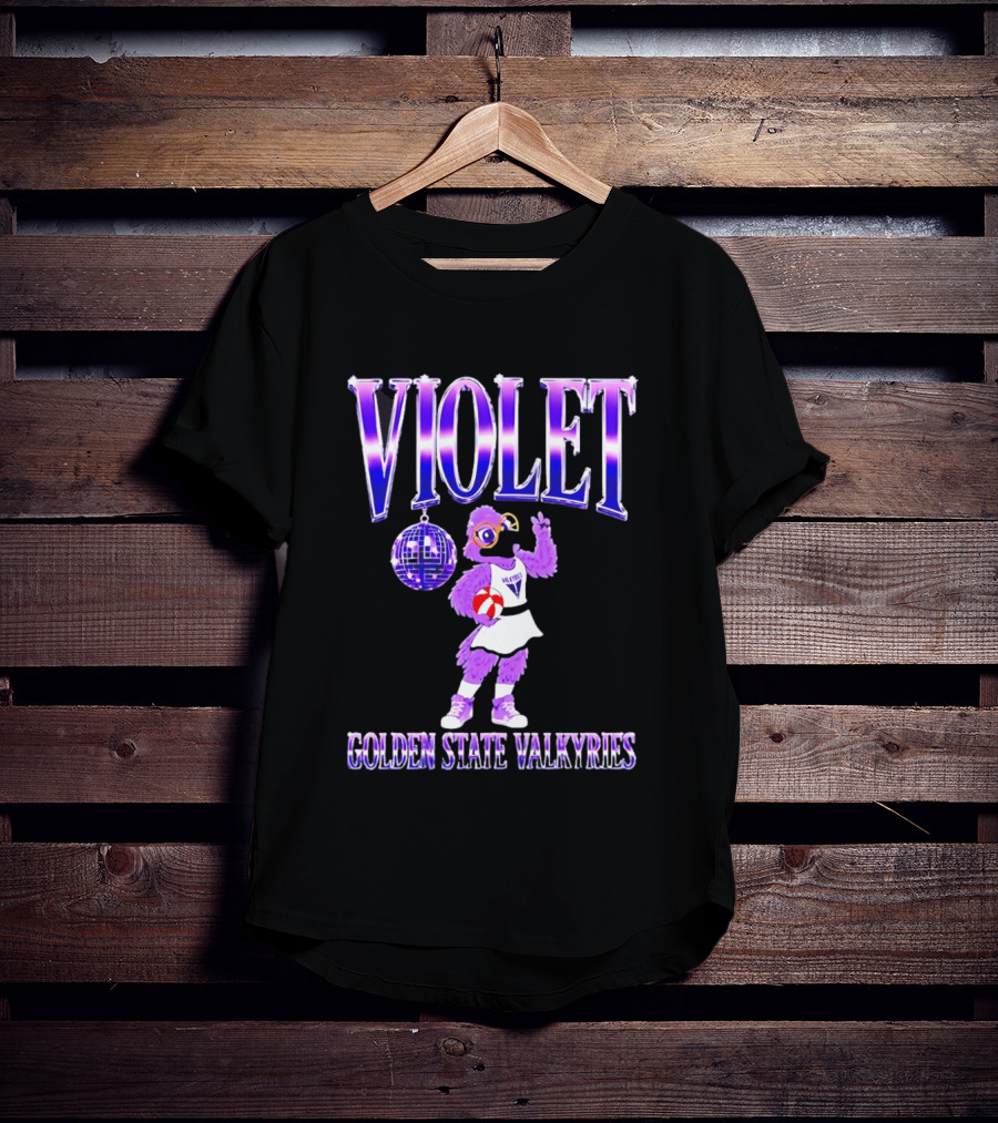 Violet Disco Golden State Valkyries Volleyball T-Shirt
