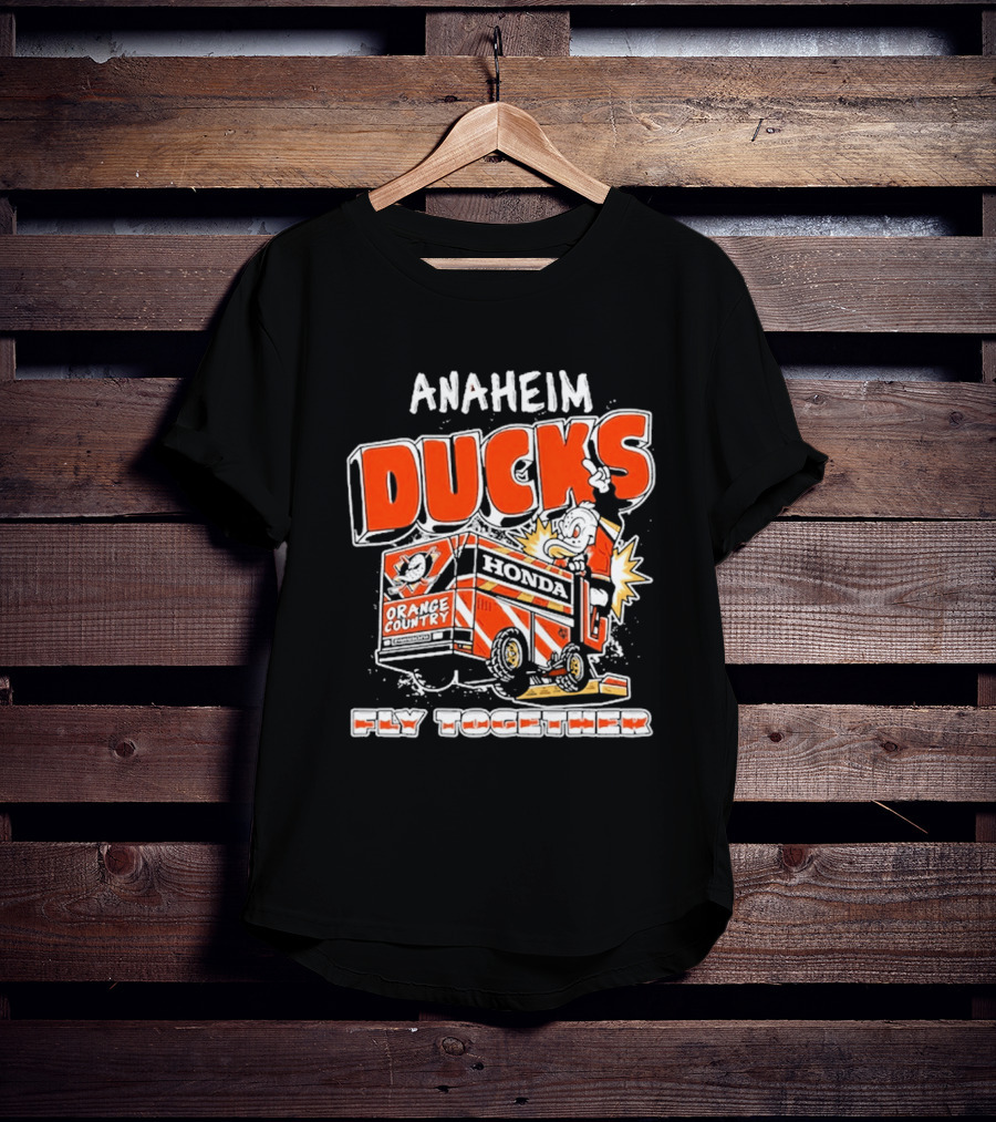 Anaheim Ducks Orange County Honda Fly Together T-Shirt