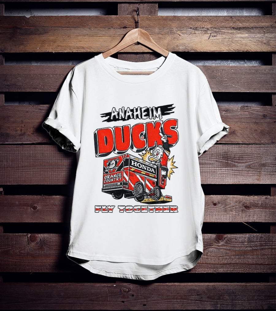 Anaheim Ducks Hockey Create Culture Honda Fly Together T-Shirt