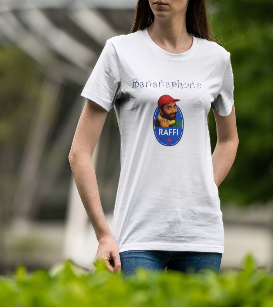 Bananaphone Raffi Bearded Man With Yellow Banana And Red Cap T-Shirt