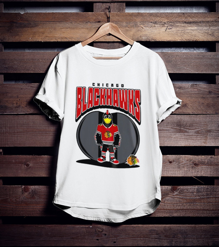 Chicago Blackhawks Mania NHL 2026 Mascot Hockey Fan Gear T-Shirt
