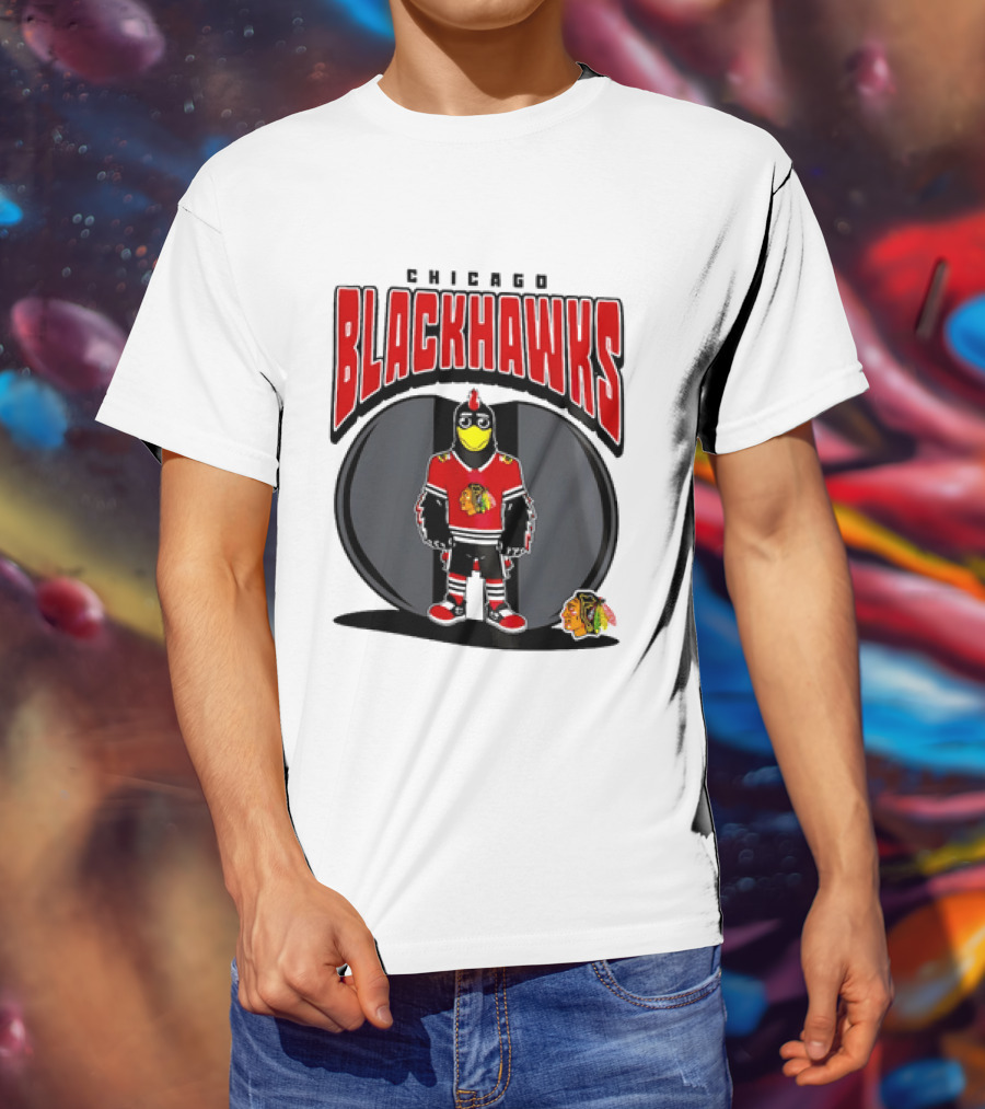 Chicago Blackhawks Mania NHL 2026 Mascot Hockey Fan Gear T-Shirt