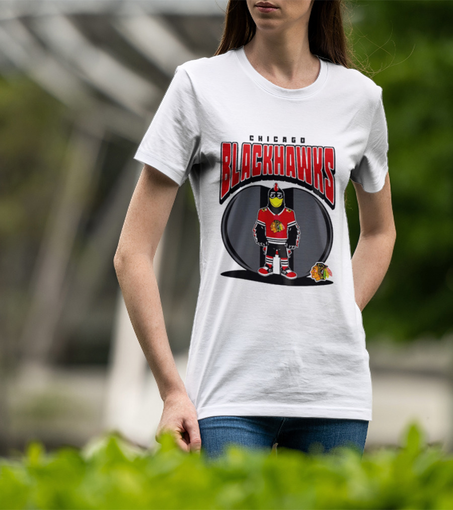 Chicago Blackhawks Mania NHL 2026 Mascot Hockey Fan Gear T-Shirt