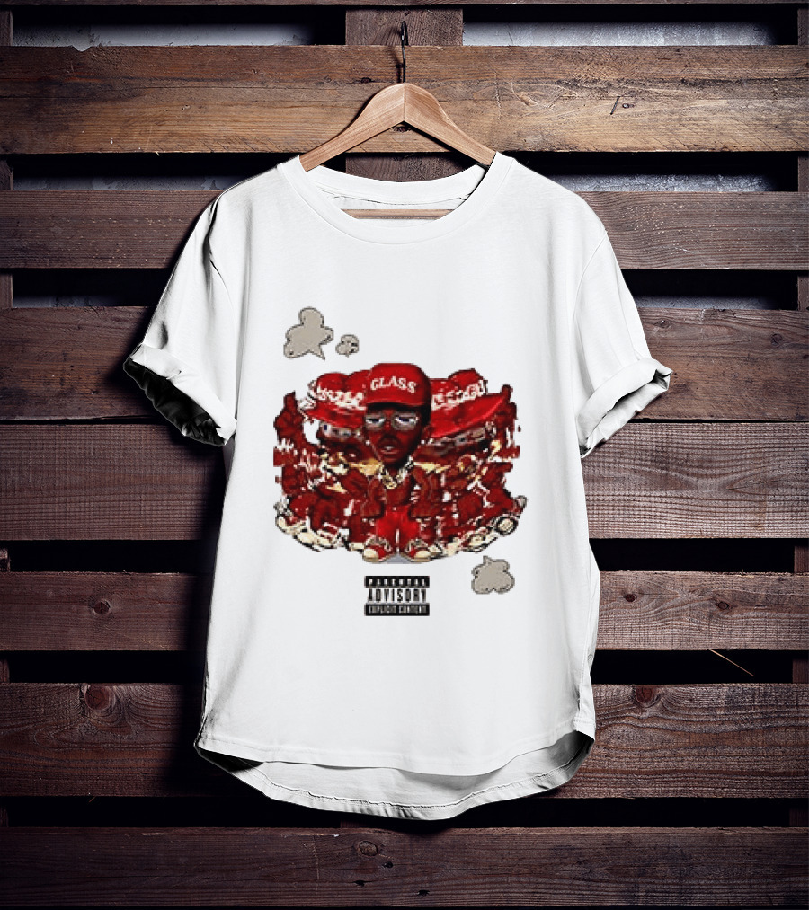 Parental Advisory Explicit Content Tyler The Creator Glass Red Hat T-Shirt