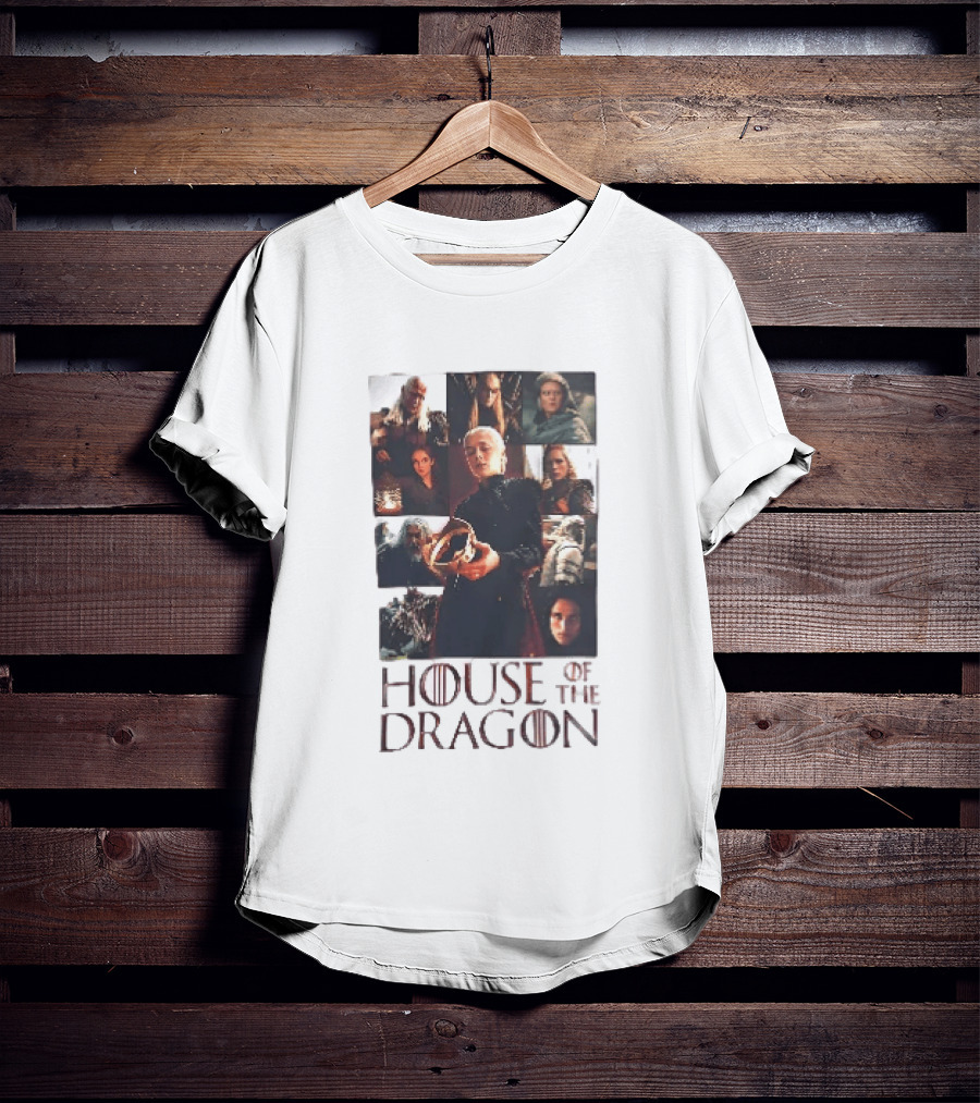 House Of The Dragon Rhaenyra Targaryen Characters Collage T-Shirt