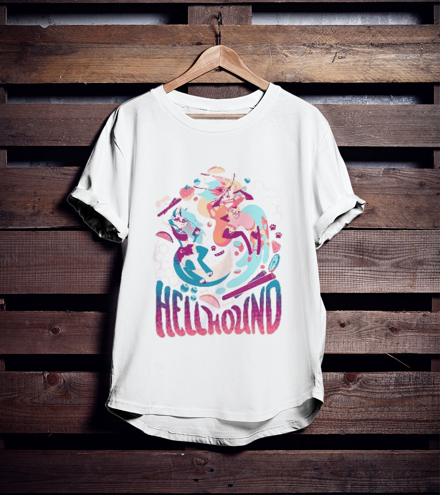 Spindlehorse Hellhound Colorful Dynamic Characters T-Shirt