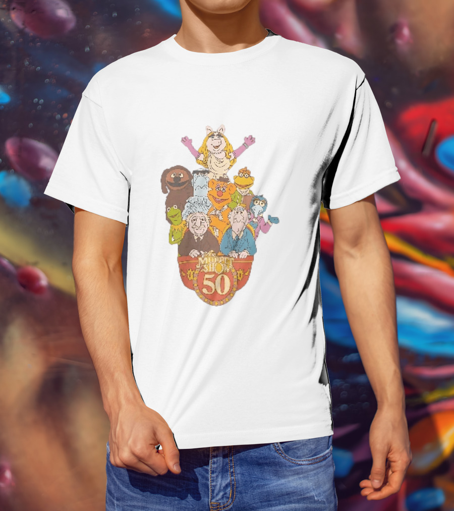 The Muppet Show Anniversary 50 Iconic Characters Celebration T-Shirt