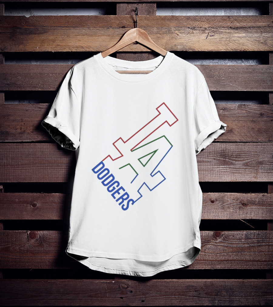 Los Angeles Dodgers White Collar LA T-Shirt
