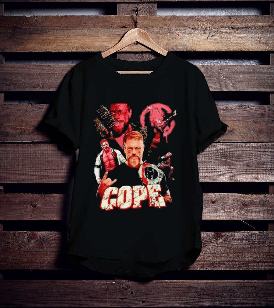 Adam Copeland Wrestling Pose Cope AEW Iconic Red T-Shirt
