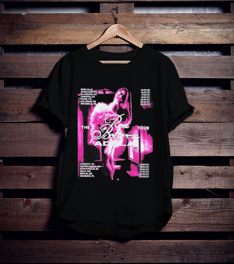 Adela Jergova The Red Bottoms Europe Tour 2026 Dates And Cities T-Shirt
