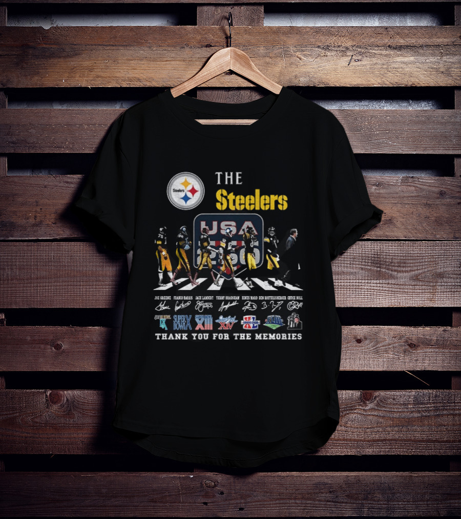 The Steelers Legends USA Super Bowl Thank You For The Memories T-Shirt