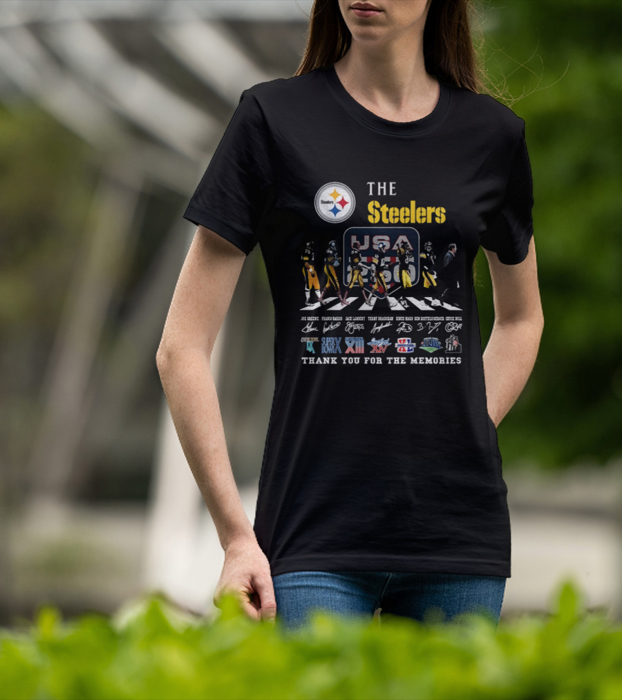The Steelers Legends USA Super Bowl Thank You For The Memories T-Shirt