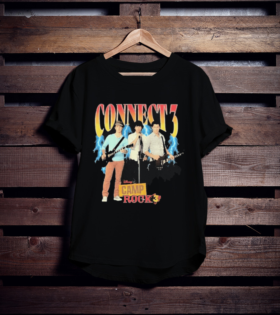 Disney Camp Rock 3 Connect 3 Band Jonas Brothers T-Shirt