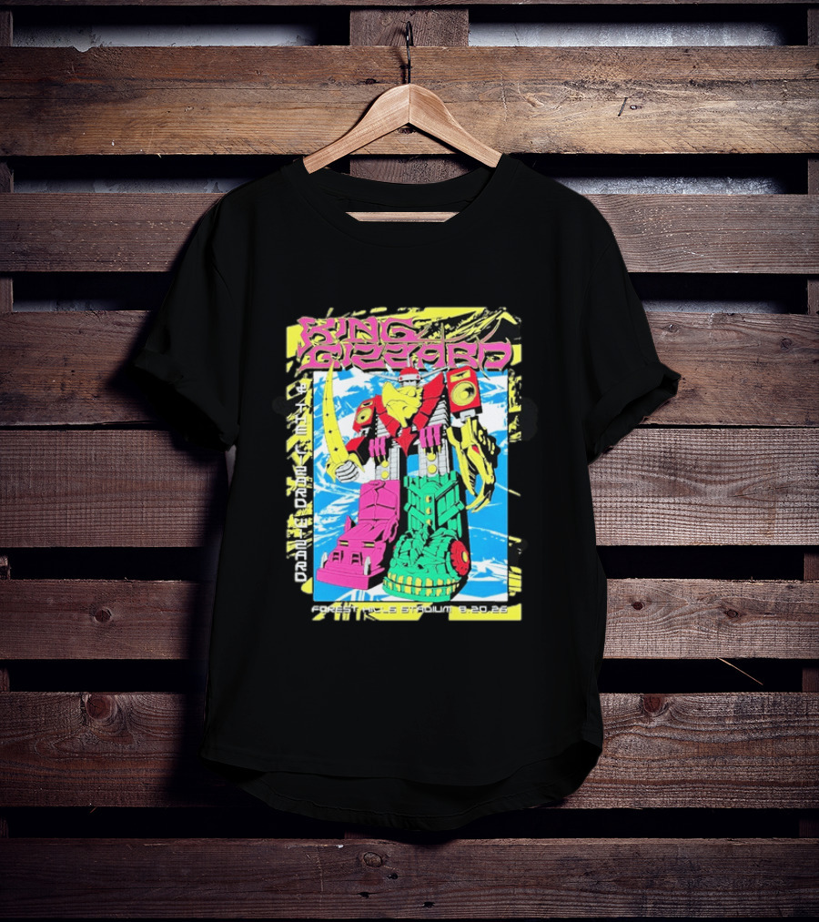 King Gizzard And The Lizard Wizard Queens New York 2026 Forest Hills Stadium August 20 Robot T-Shirt