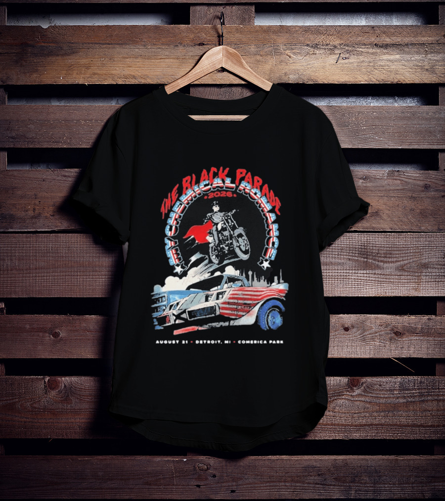 The Black Parade My Chemical Romance 2026 Detroit MI Comerica Park August 21 T-Shirt