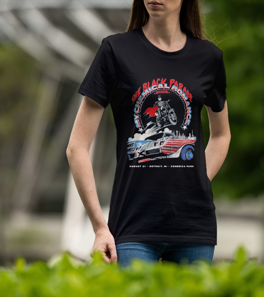 The Black Parade My Chemical Romance 2026 Detroit MI Comerica Park August 21 T-Shirt
