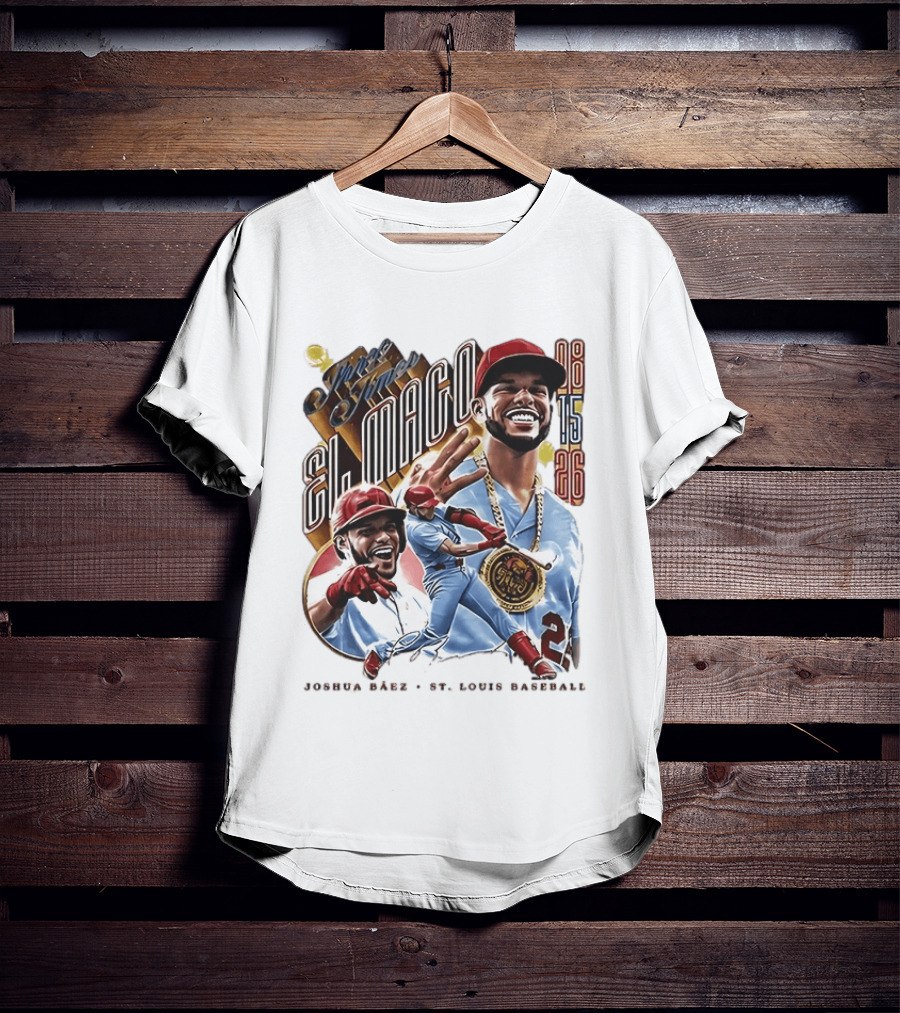 Joshua Baez El Mago 08 15 26 St Louis Baseball T-Shirt