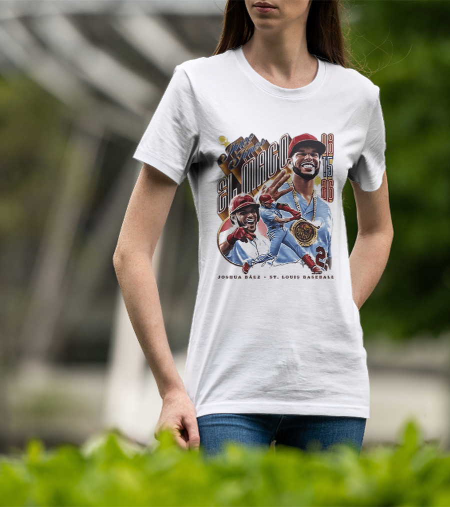 Joshua Baez El Mago 08 15 26 St Louis Baseball T-Shirt