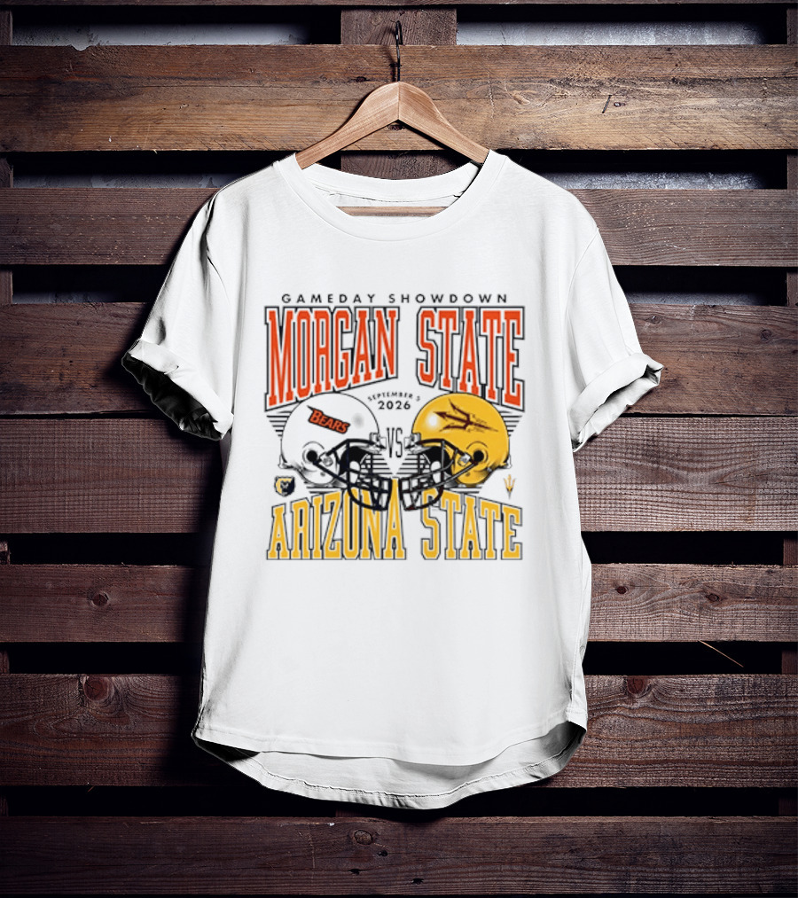 Gameday Showdown Morgan State Bears Vs Arizona State 2026 T-Shirt