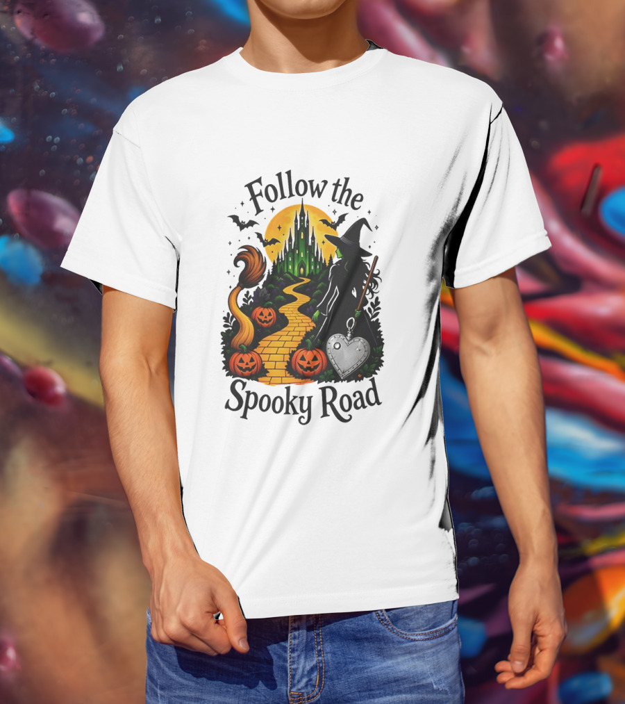 Follow The Spooky Road Wizard Of Oz Halloween Witch 2026 T-Shirt