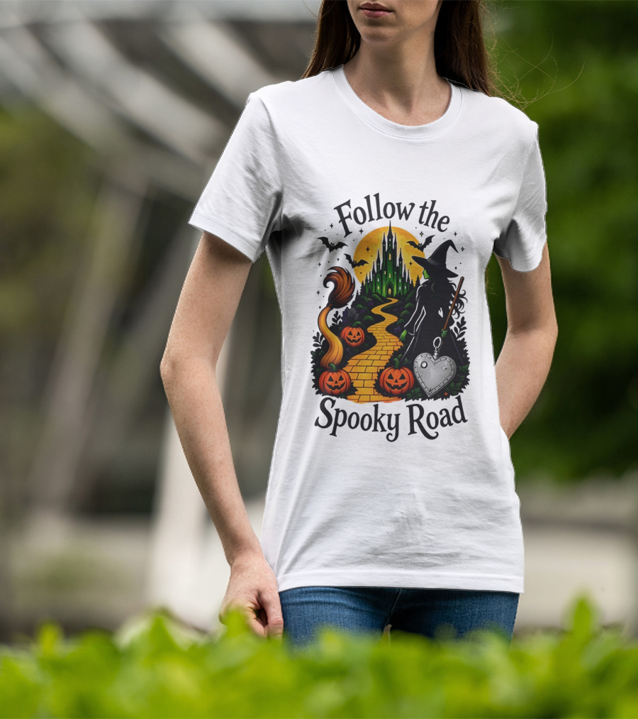 Follow The Spooky Road Wizard Of Oz Halloween Witch 2026 T-Shirt