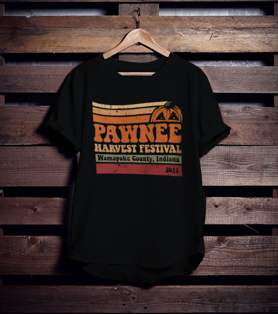Pawnee Harvest Festival Wamapoke County Indiana 2011 Pumpkin T-Shirt