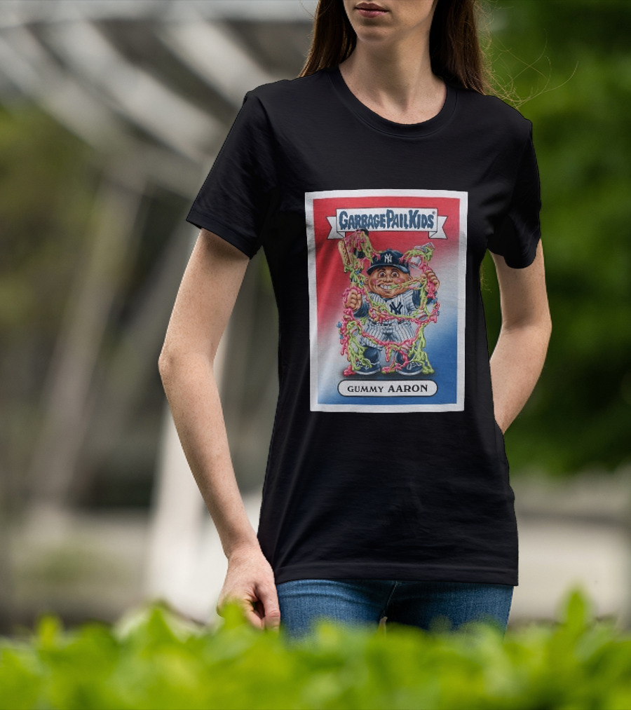 Garbage Pail Kids New York Yankees Gummy Aaron MLB Collaboration T-Shirt