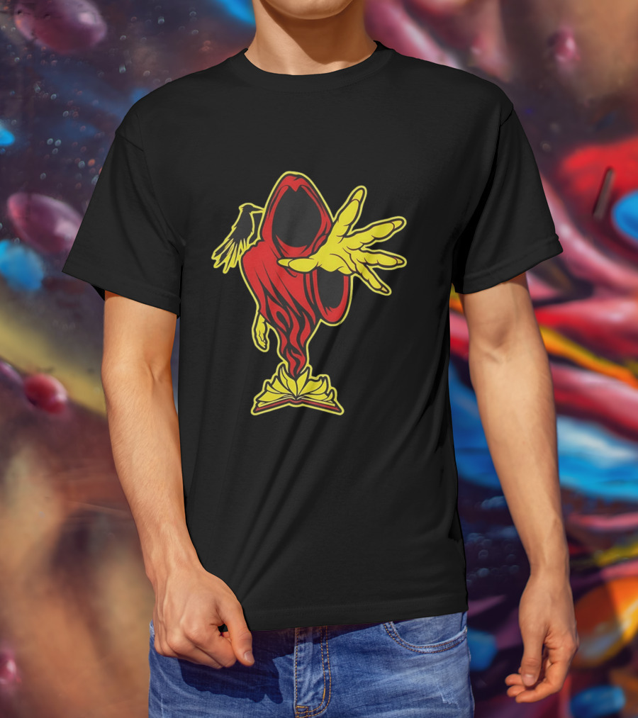 Insane Clown Posse Ringmaster Joker's Card Flame Hooded Figure T-Shirt