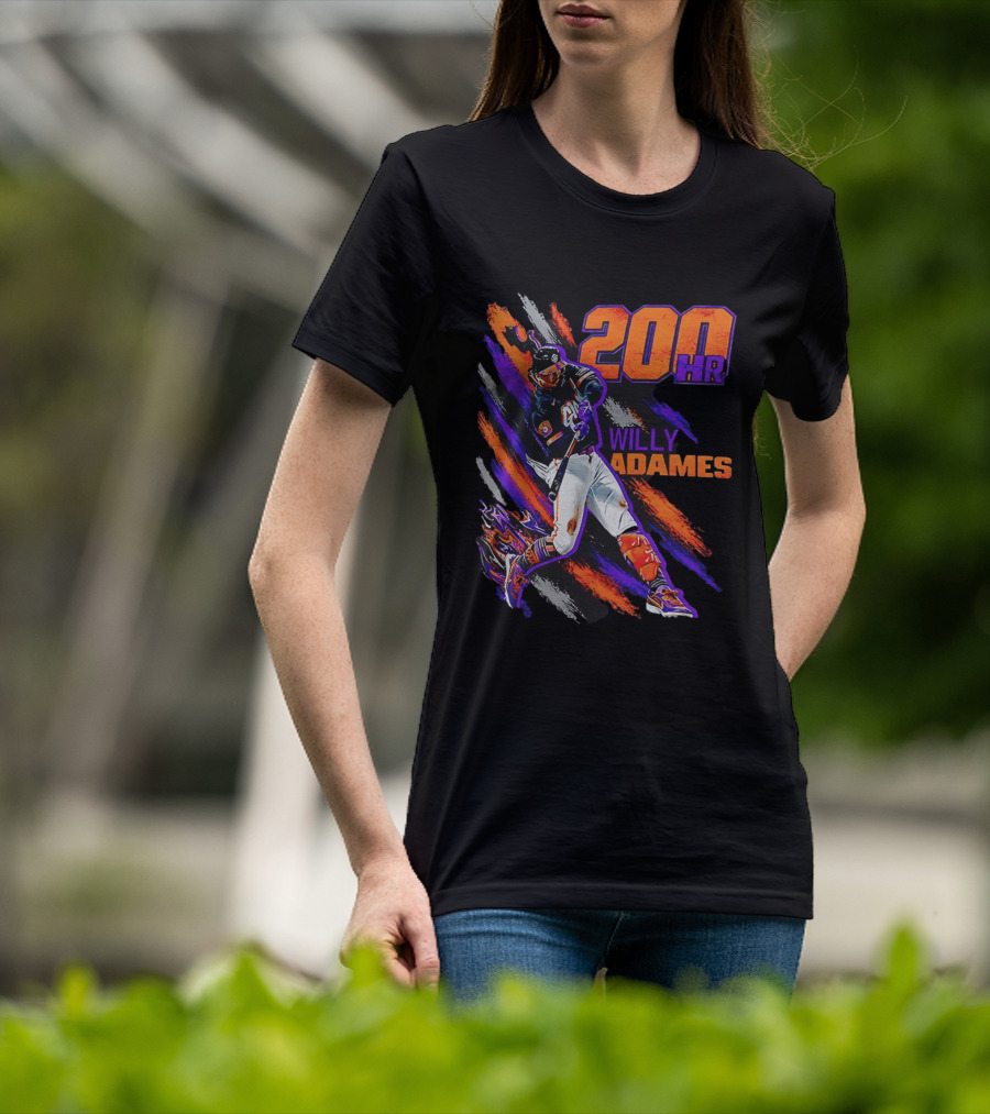200 HR Willy Adames San Francisco Giants Baseball T-Shirt