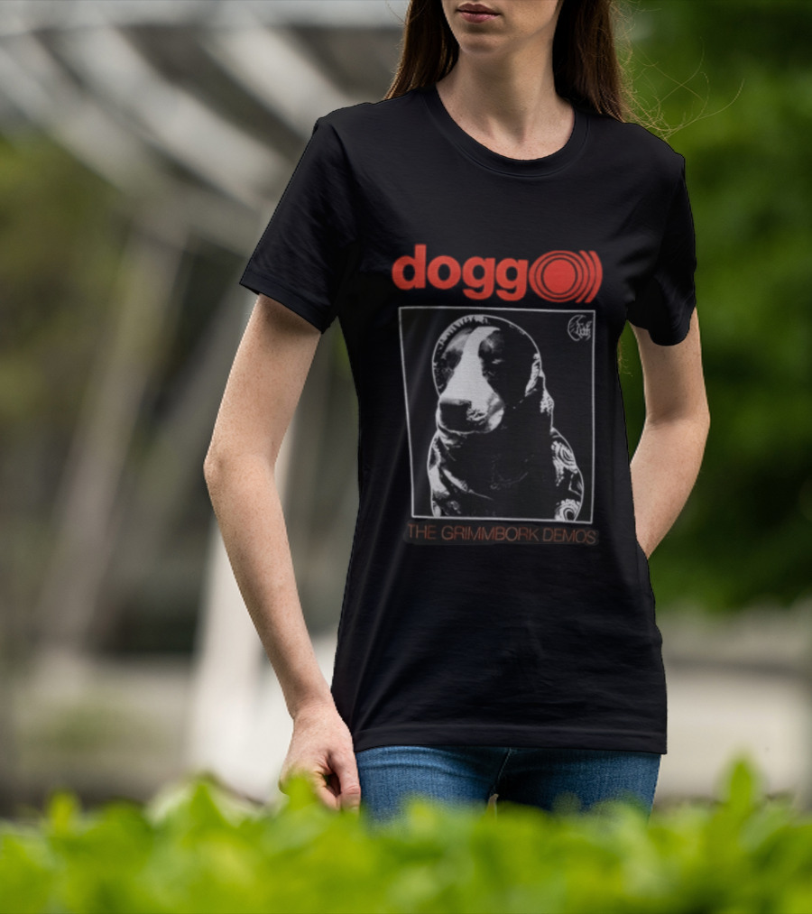 Dogg The Grimmbork Demos Monochrome Canine T-Shirt