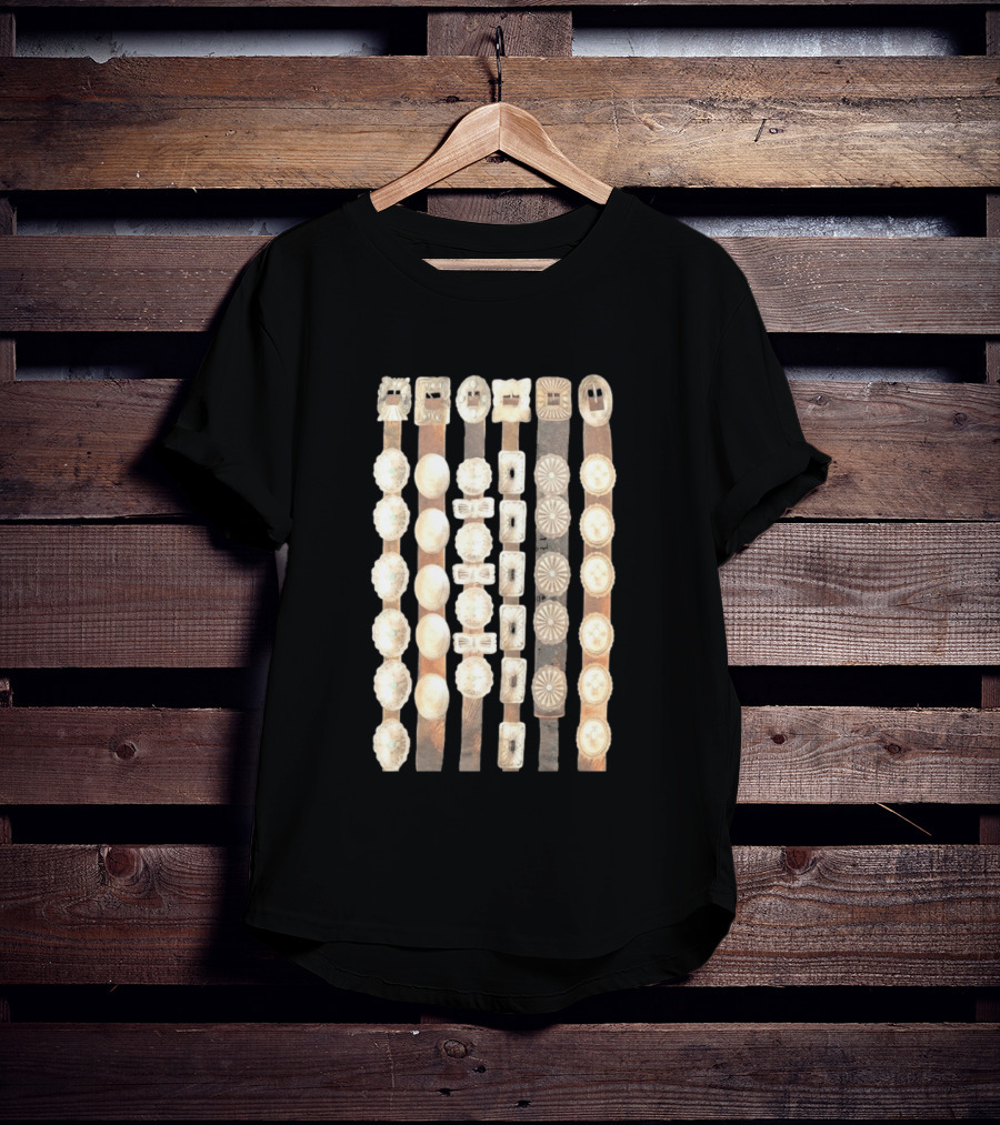 Hoshi SEVENTEEN Curtain Concho Vintage Button Straps T-Shirt