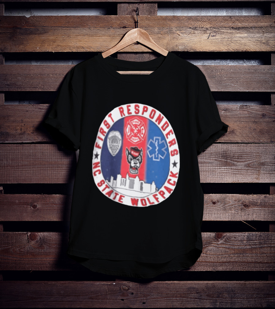 First Responders NC State Wolfpack Emergency Services T-Shirt