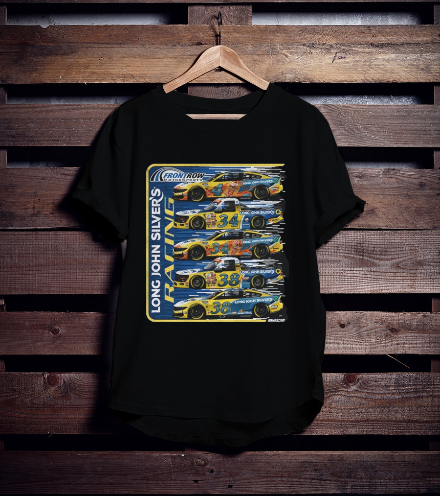 NASCAR Front Row Motorsports Long John Silver's Racing Cars 4 34 38 T-Shirt