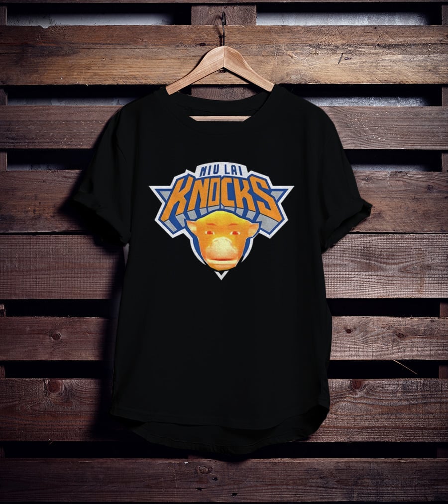 Niu Lai Knocks Basketball New York Knicks Collaboration T-Shirt