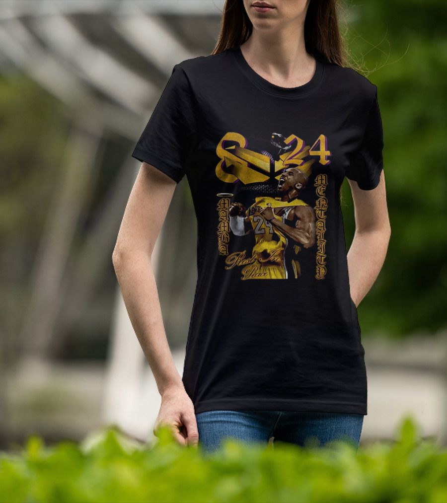 Kobe Bryant Lakers 8 24 Mamba Mentality Rest In Peace T-Shirt