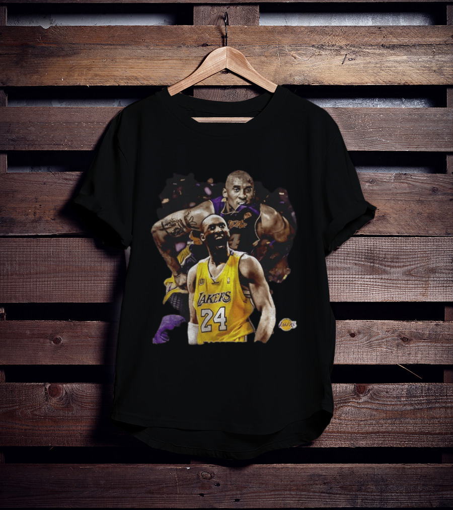 Kobe Bryant Los Angeles Lakers Number 24 Iconic Basketball Legend T-Shirt