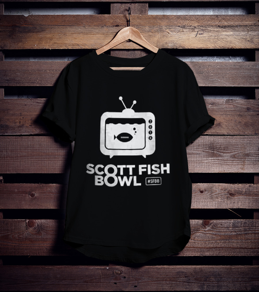 Scott Fish Bowl SFB8 2018 TV Aquarium Pigskin Bubbles T-Shirt