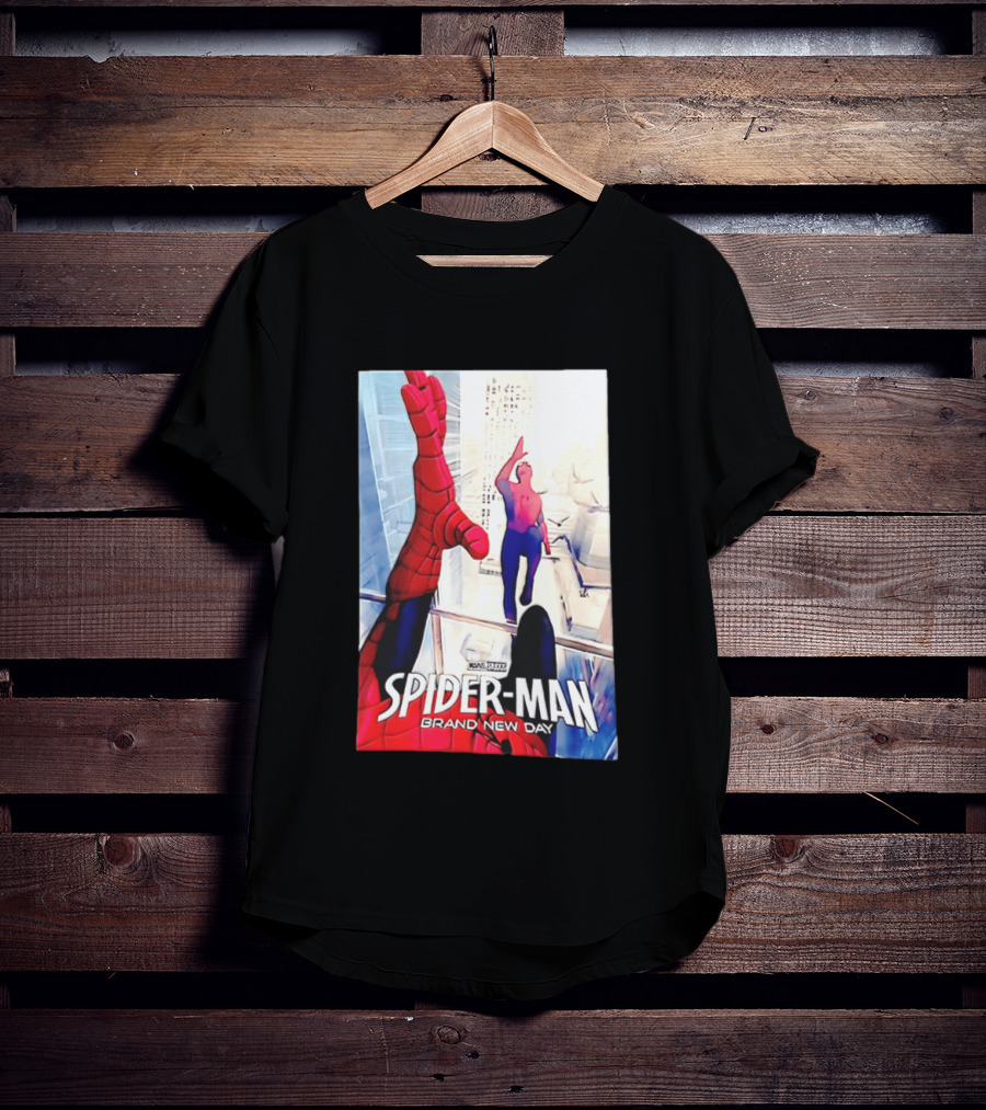 Marvel Spider Man Brand New Day High Five Scene T-Shirt