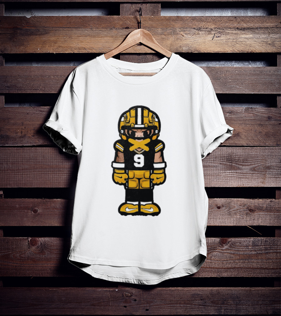 Christian Watson No 9 Chibi Green Bay Packers Football Player T-Shirt