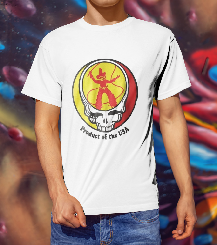 Grateful Dead Steal Your Face Cowboy Product Of The USA T-Shirt