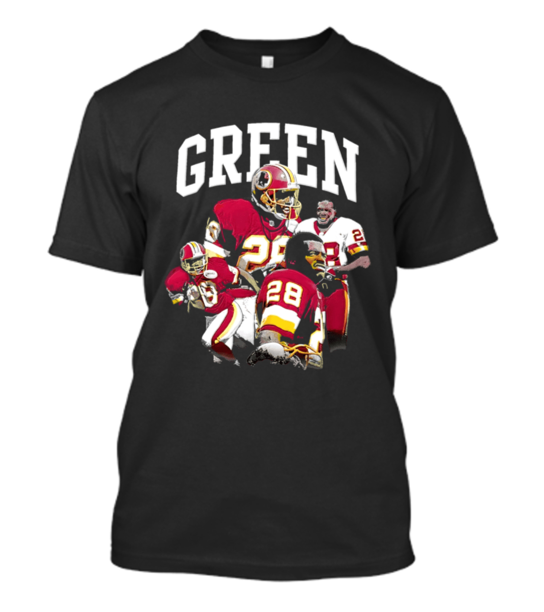 Darrell Green Washington Football Legends 28 Collage 2026 T-Shirt