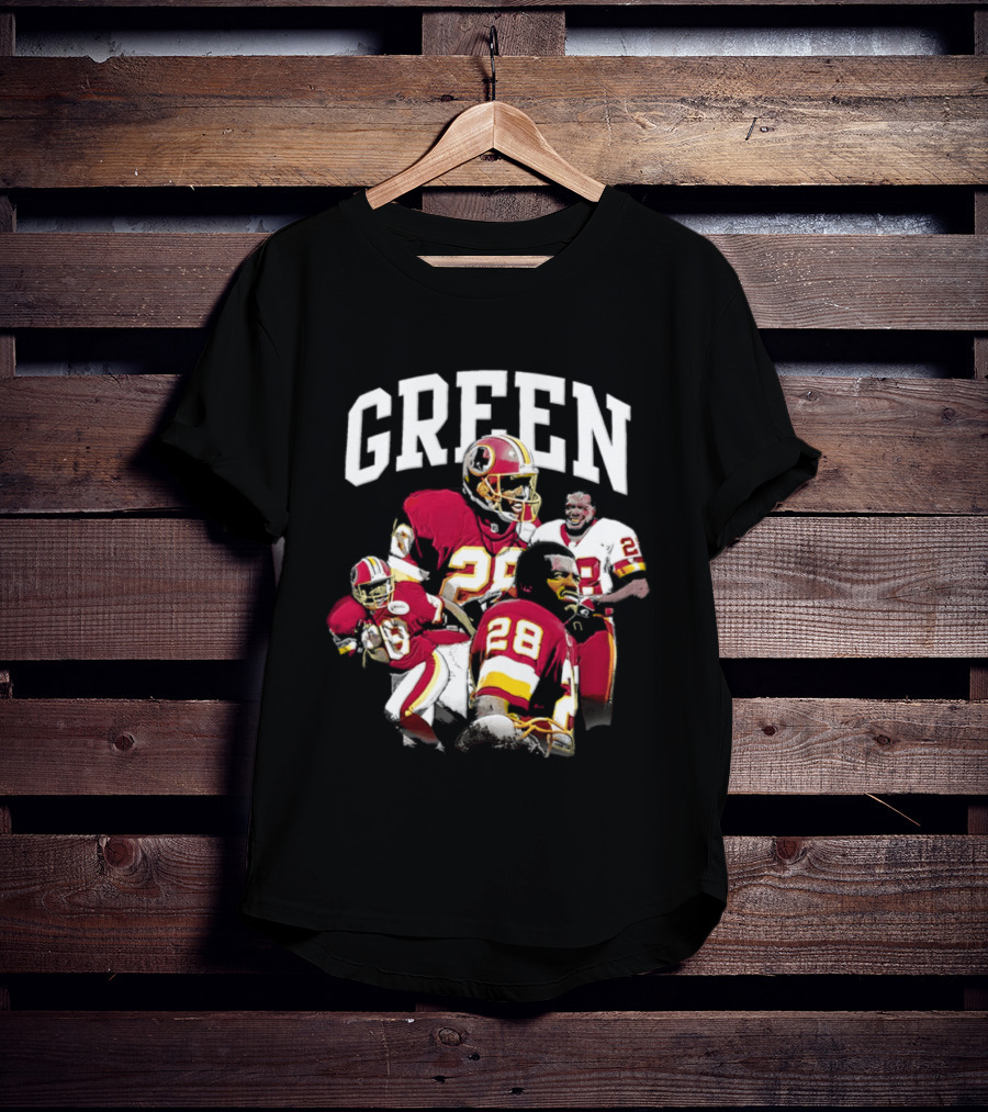 Darrell Green Washington Football Legends 28 Collage 2026 T-Shirt