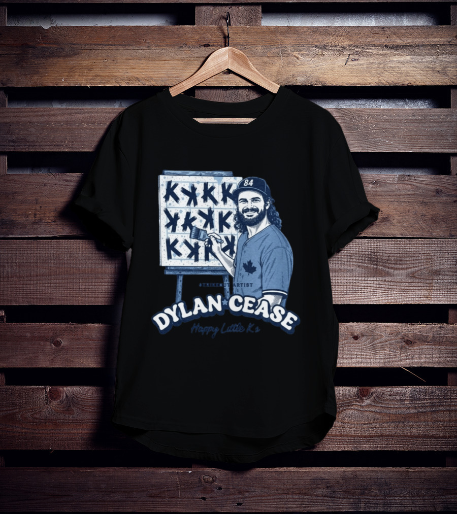 Dylan Cease Blue Jays Strikeout Artist Happy Little K's 84 Cap Maple Leaf T-Shirt