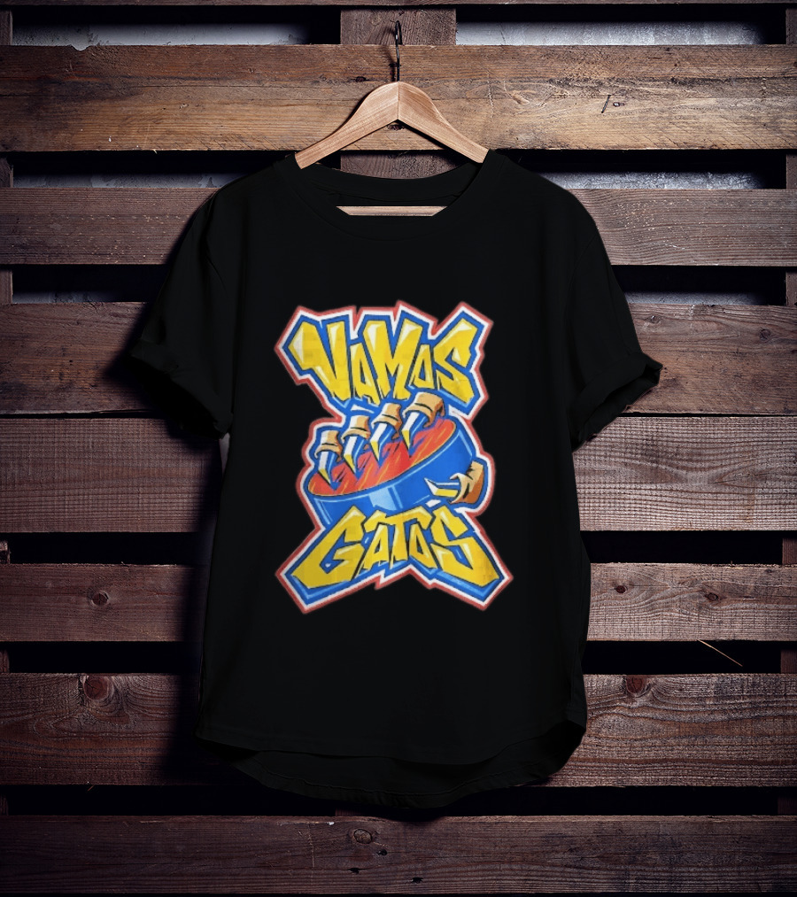 Florida Panthers Vamos Gatos Claw Puck Graffiti T-Shirt