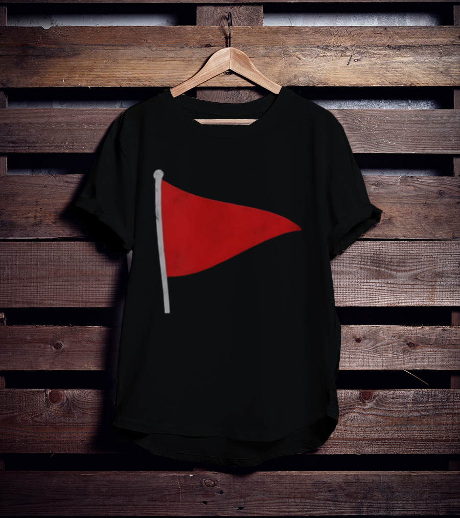 Red Flag Symbol Warning Alert Recognition T-Shirt