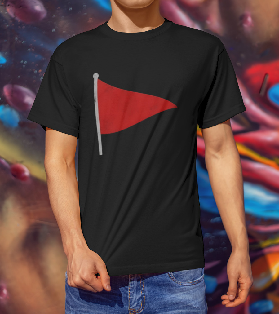 Red Flag Symbol Warning Alert Recognition T-Shirt