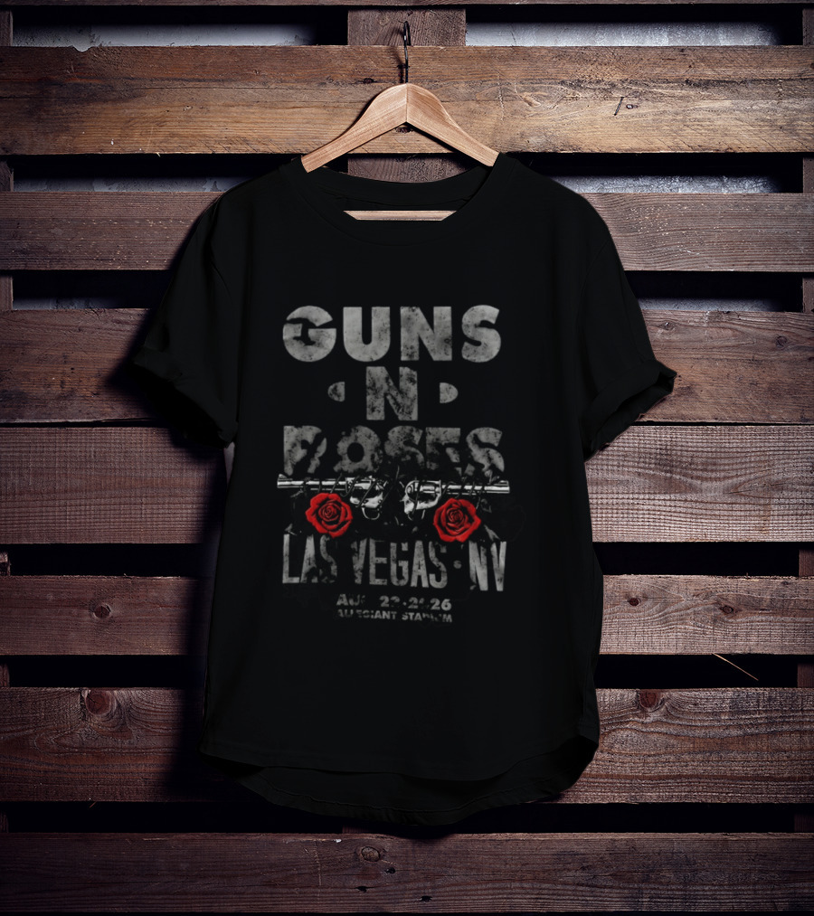 Guns N' Roses Las Vegas Allegiant Stadium August 22 24 2026 T-Shirt
