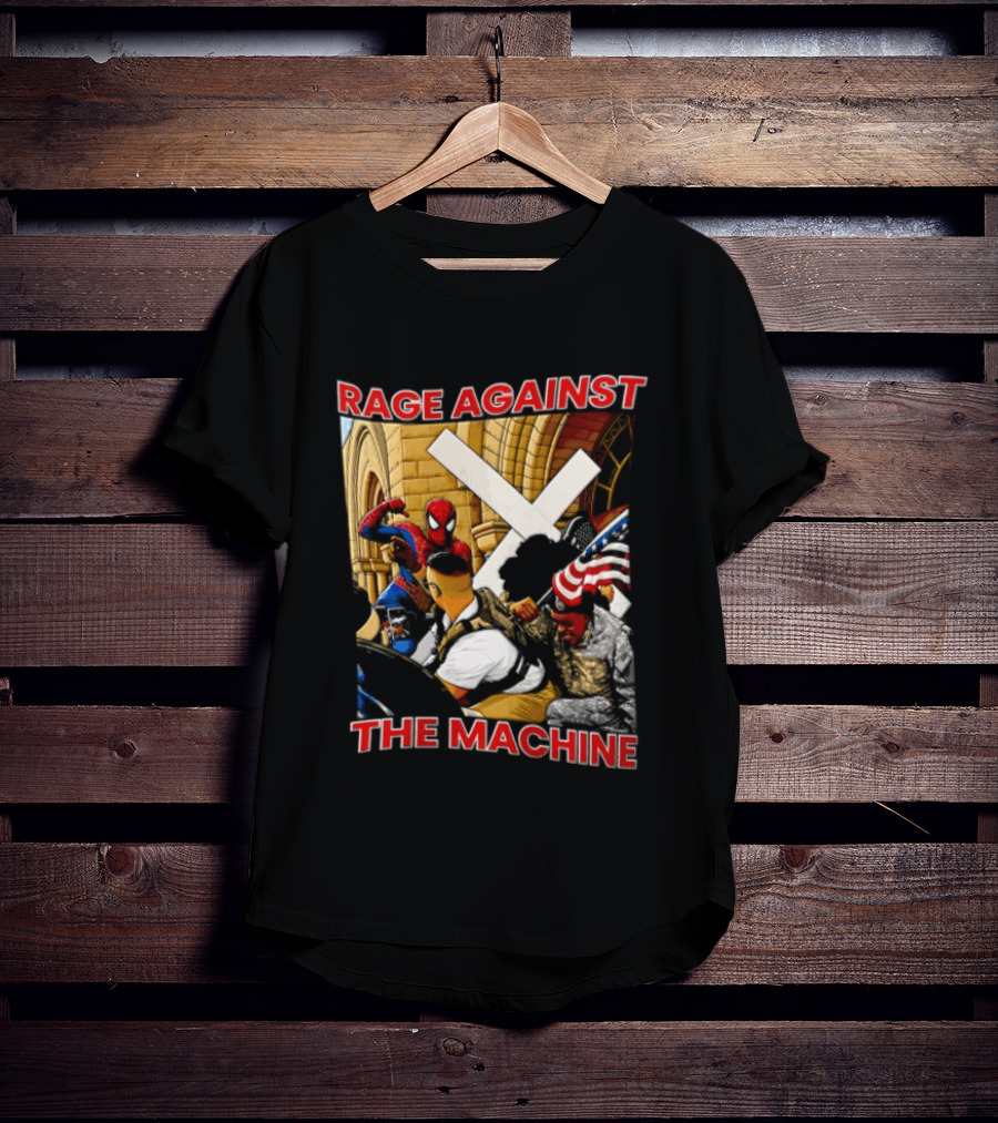 Rage Against The Machine Spider Man Fight Scene T-Shirt