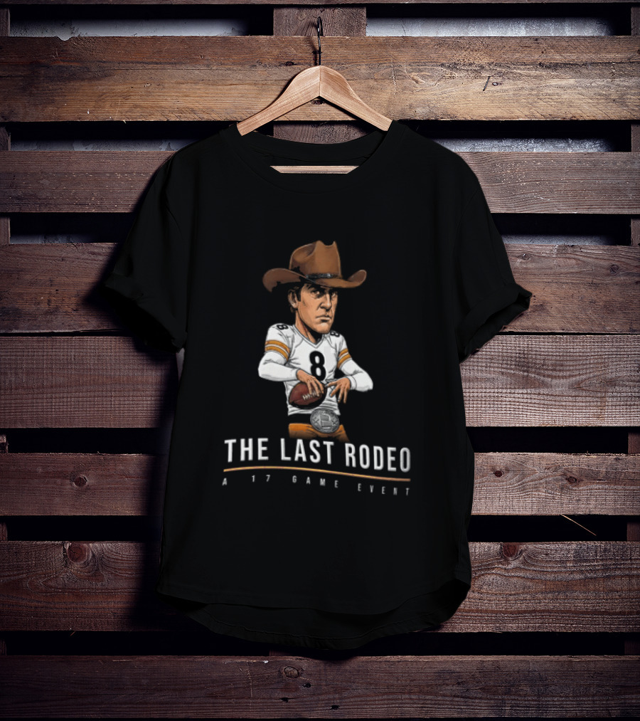 The Last Rodeo 17 Game Event Football Player With Cowboy Hat T-Shirt